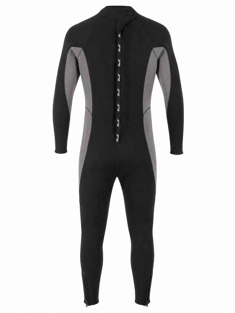 Dorado Men’s 3mm Full Body Wetsuit XL Black Gray Surf Scuba Dive NWT 36-40”